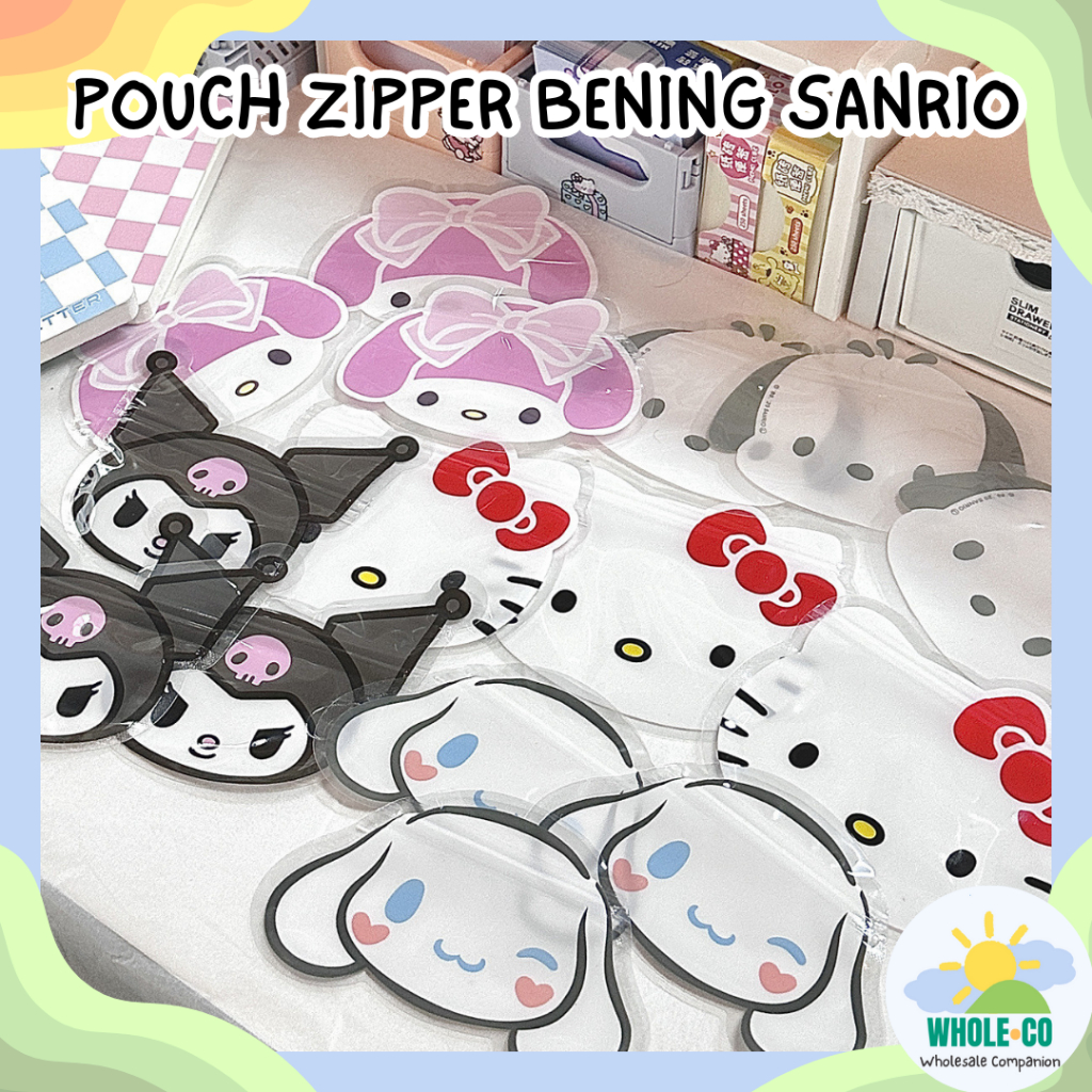 Pouch Zipper Plastik Sanrio Premium Ziplock Plastic Melody Kuromi Cinnamoroll Pochacco Unik Imut Luc