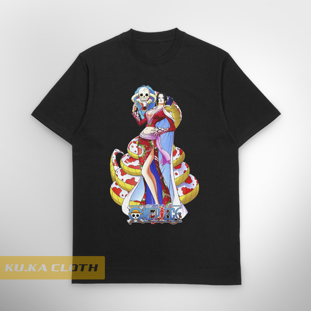 Baju Kaos Distro Pria One Piece Boa Hancock and Salome