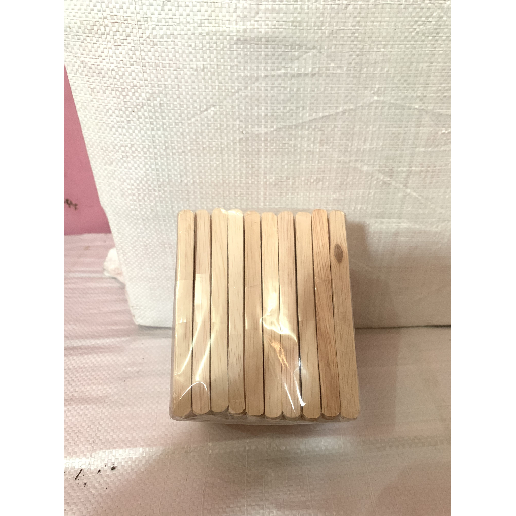 Grosir Stik Kayu Polos Stik Es Krim/Stik Nugget/Stik Jelly/Stik Kerajinan Tangan Murah 1 Pack 500pcs