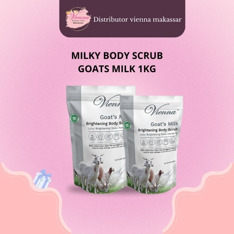 VIENNA BODY SCRUB GOATS MILK 1KG POUCH