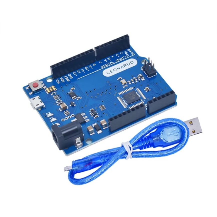 Arduino Leonardo R3 Atmel MEGA32U4 dengan Kabel Micro USB