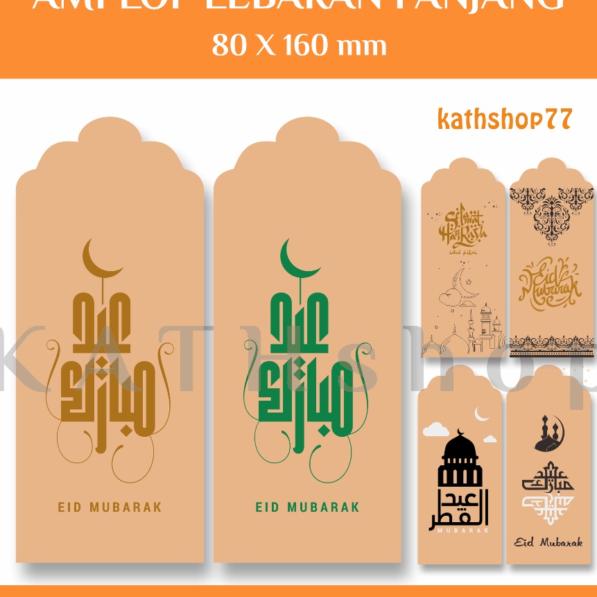 

FG2 KATHSHOP AMPLOP THR LEBARAN KRAFTVINTAGE SIZE PANJANG JUMBO