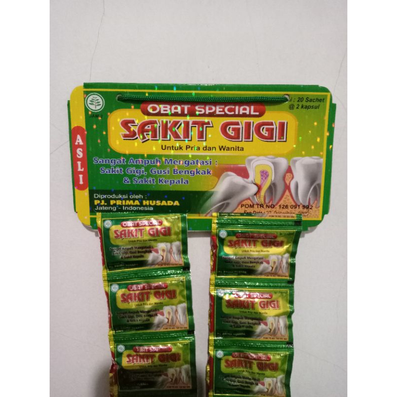 

spesial SAKIT GIGI kapsul 100%Original
