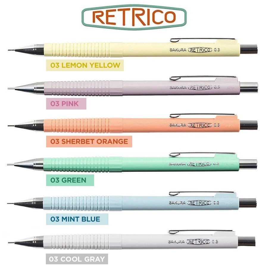 

Sakura Retrico Mechanical Pencil KODE K6T9