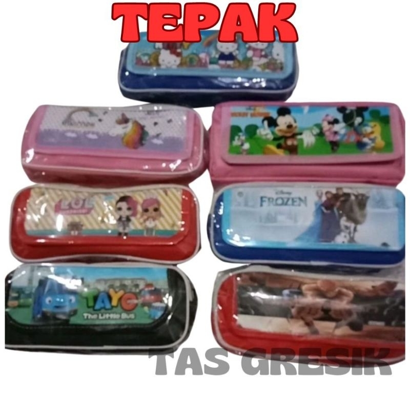 

MURAH LEBAY...........GROSIR TEPAK/TEMPAT PENCIL RESLITING MURAH, WARNA LIST CHAT KAIN BANTAL DAPAT BUNGKUS PLASTIK
