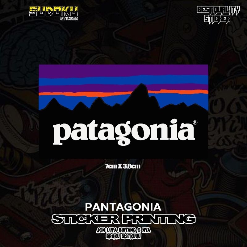 

STICKER STIKER PRINTING PATAGONIA LOGO