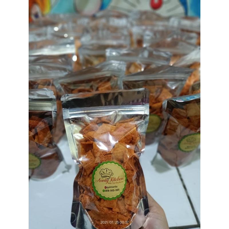 

Kripik Pangsit Balado BBQ Jagung Bakar