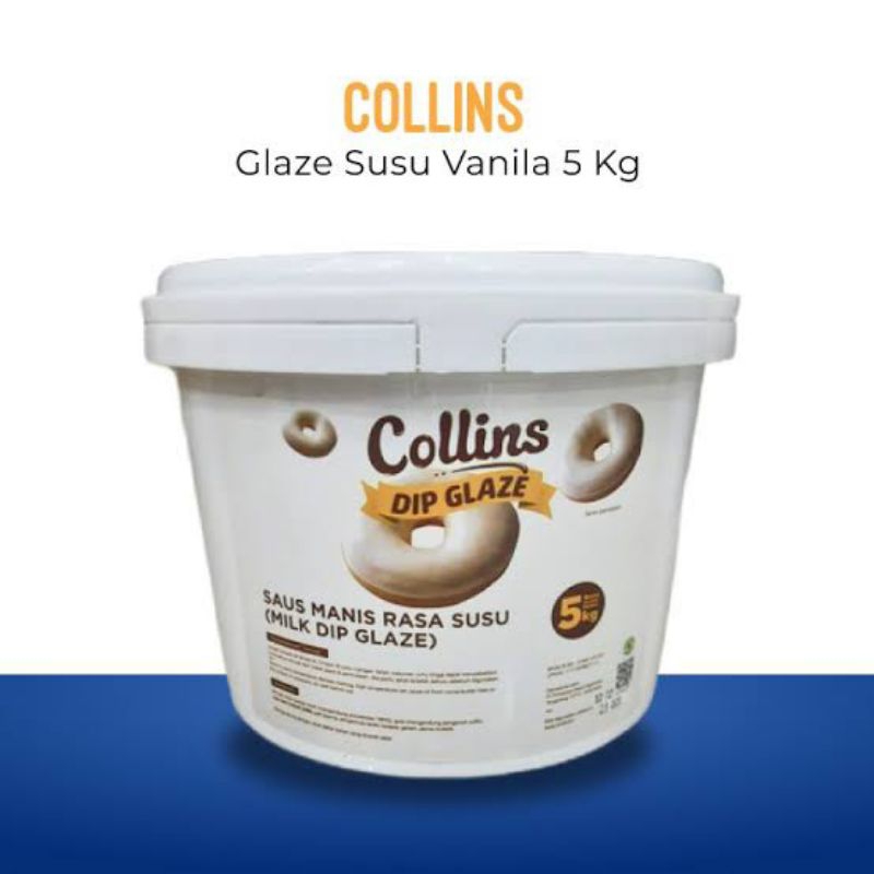 

collins dip glaze susu 5 kg / collins milk dip glaze