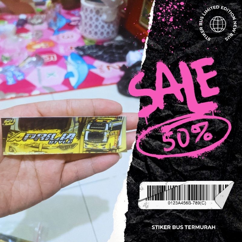 

STIKER TELOLET | STIKER BASURI | STIKER BUS TERMURAH | KODE B4