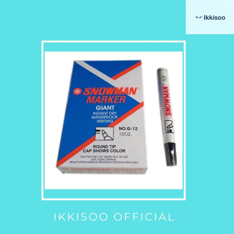 

IKKISOO Spidol SNOWMAN Permanent Marker