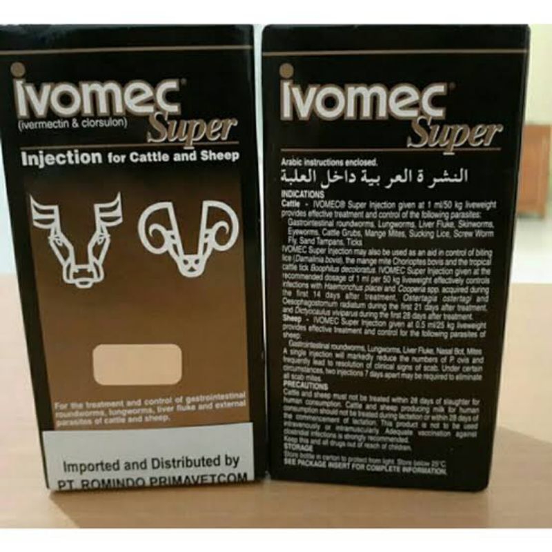 IVOMEC SUPER 50 ml - Efektif Basmi Kutu Ektoparasit Endoparasit Hewan Asli Original 100%