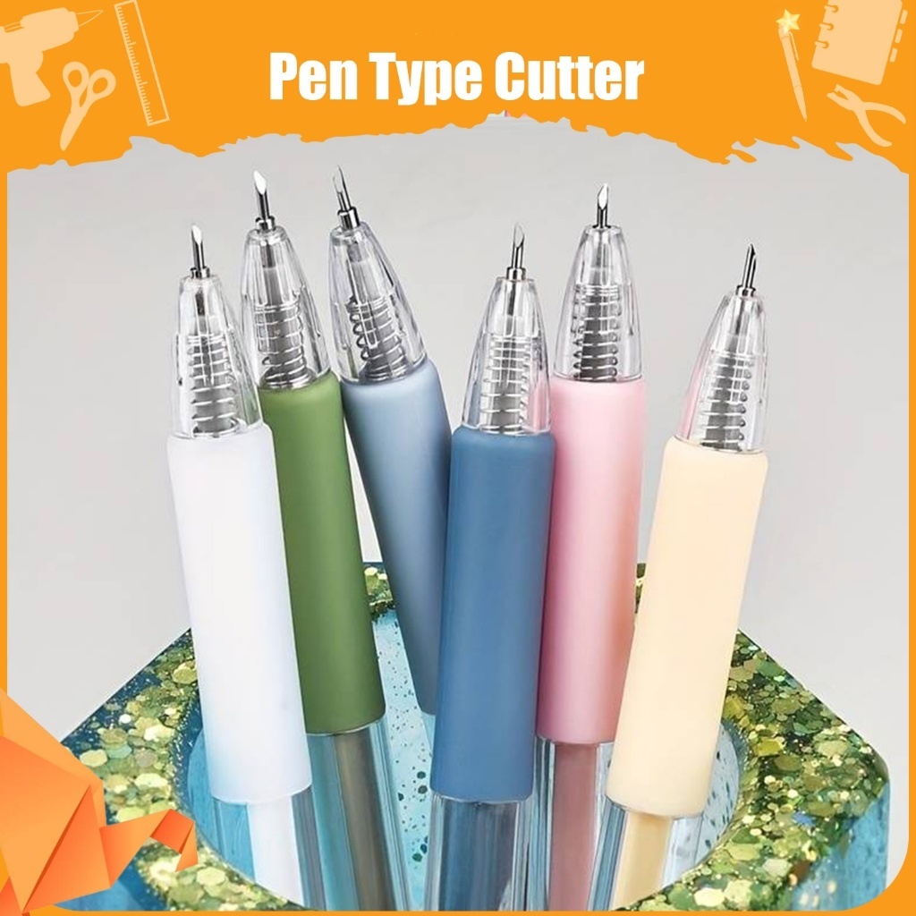 

Macaron Pen Cutter / Paper Carving Knife Bujo Bolpen Jurnal Morandi