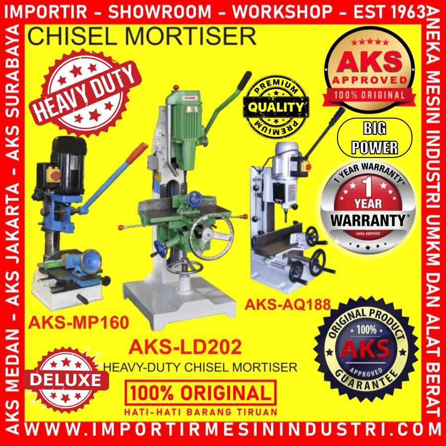 Mesin Bobok Kayu Mortiser 16 mm AKS - MP160