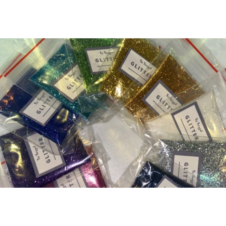 

GLITTER serbuk 3 gram plastik gliter kelap kelip warna warni tester sprinke berkilau bling