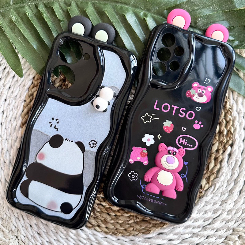 CASE FOR SAMSUNG 3D BLACK LOTSO & PANDA A10/M10 A10S A12/M12 A23/A13 4G/A32 5G