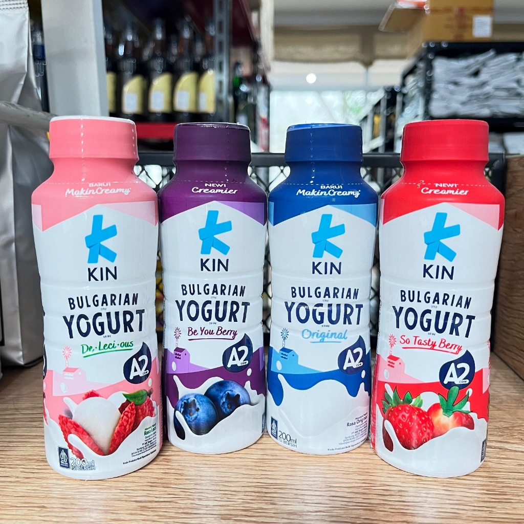 

KIN BULGARIAN YOGURT 200 ML (ORIGINAL / BLUEBERRY / STRAWBERRY / ORANGE) MINUMAN YOGURT KIN
