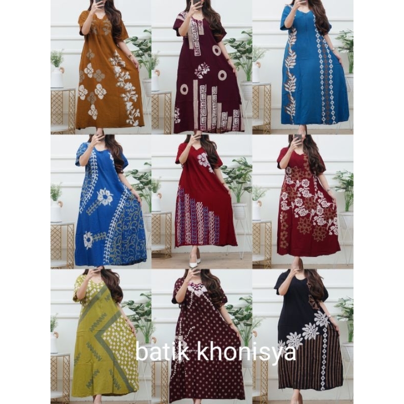 daster twil rayon ori motif terbaru  model mayung cap  busui sleting  dpn