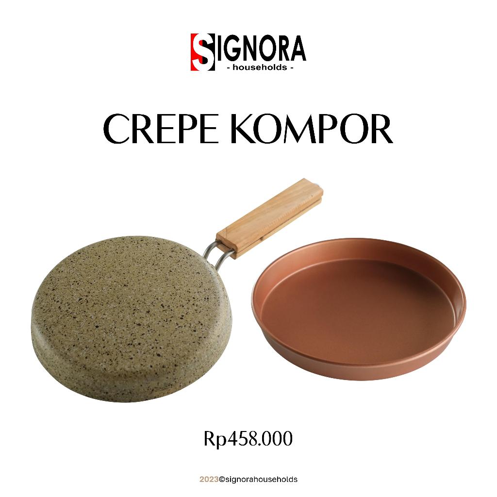 Signora New Crepe Kompor Crepes kulit risoles lumpia maker panci pan anti lengket marble