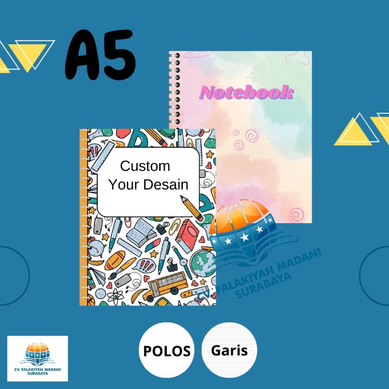 

Notebook / Buku Catatan A5 Jilid Spiral