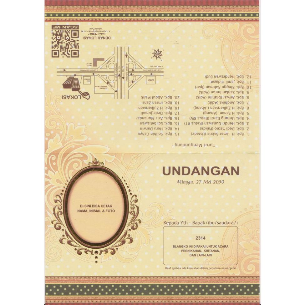 UNDANGAN ERBA 2314