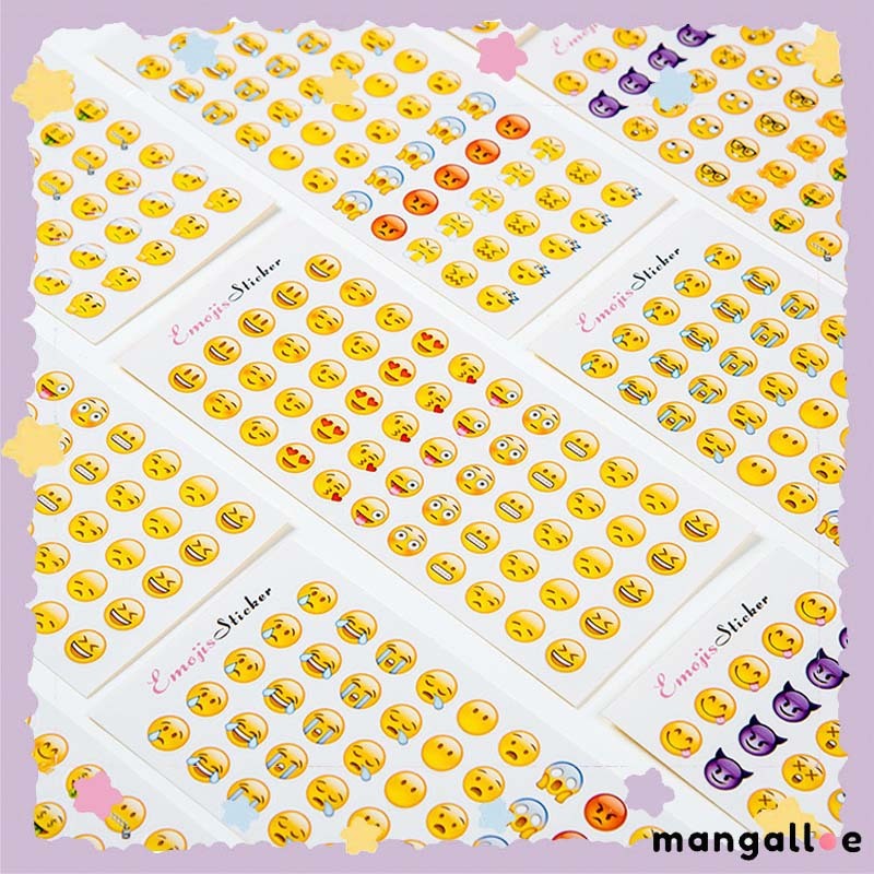 

✨COD Sticker Emoji Emoticon Cute Lucu 1 Set isinya 3 Motif Total 12 Lembar Dekorasi Planner -MG