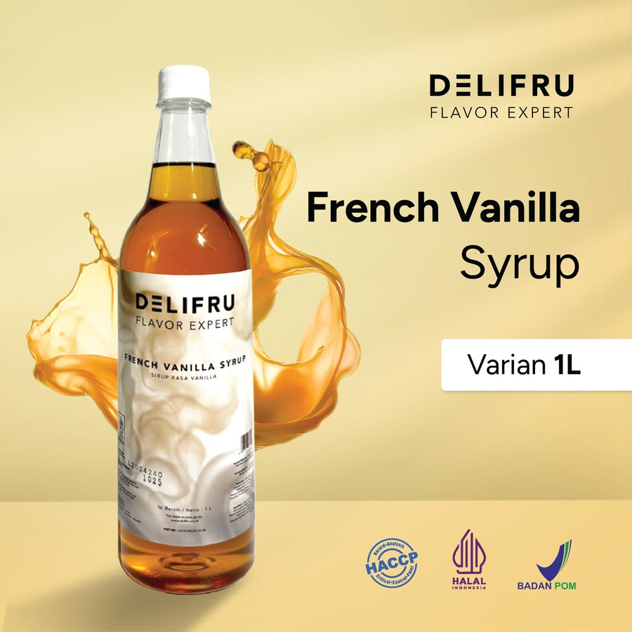 

Delifru Syrup French Vanilla - Sirup French Vanilla 1 Liter