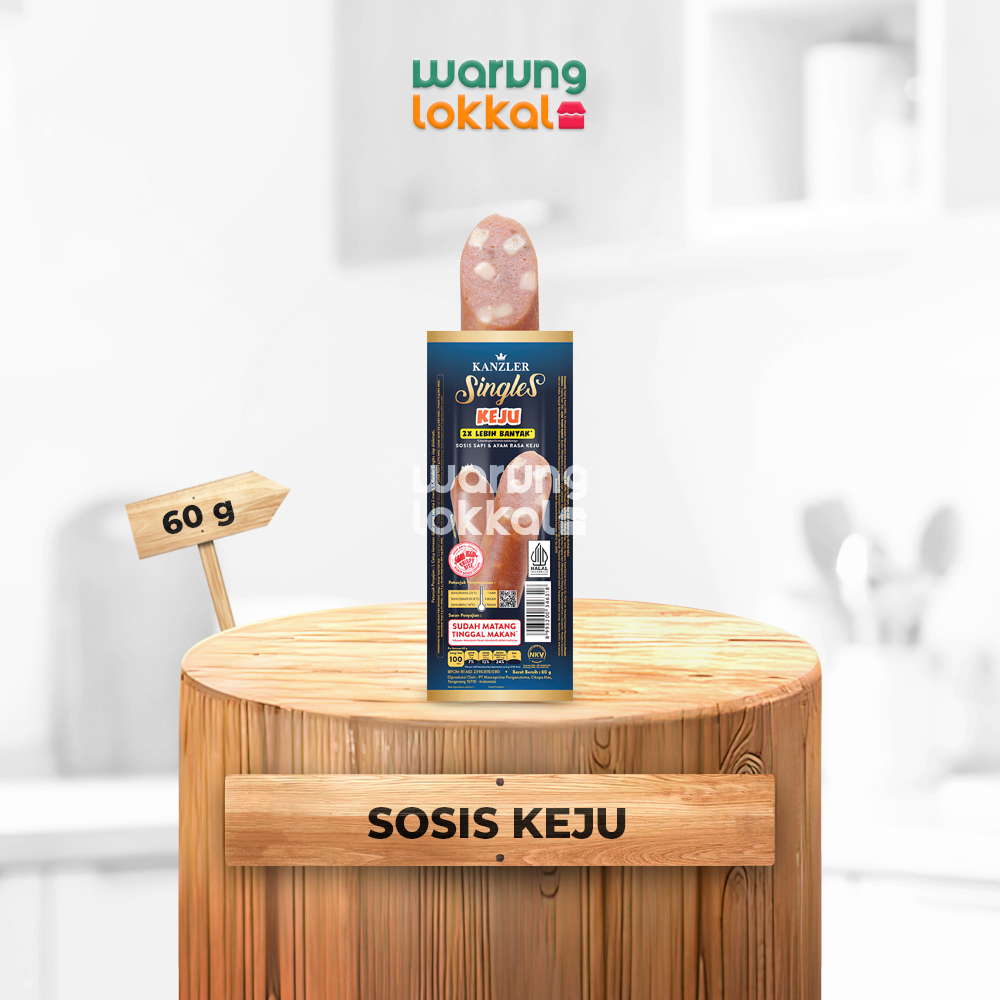 

Kanzler Singles Sosis Keju 60g - Warung Lokkal