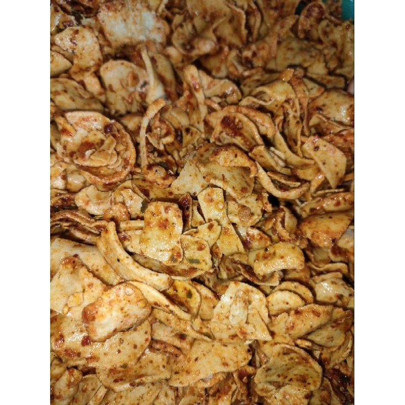 

basreng daun jeruk ori/pedas kemasan standing pouch