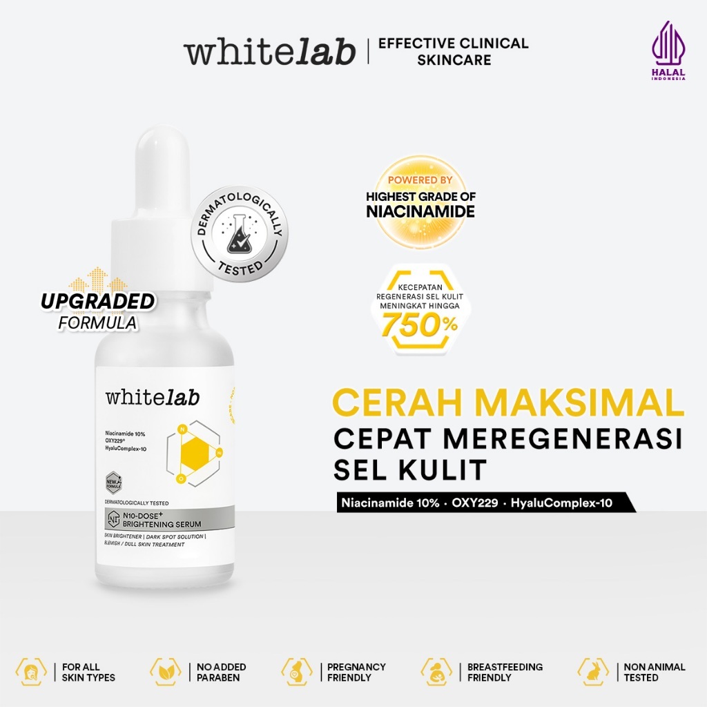 Whitelab N10-Dose+ , N5-DOSE+, A-DOSE+, C-DOSE+ Intense Brightening Serum Niacinamide 10%