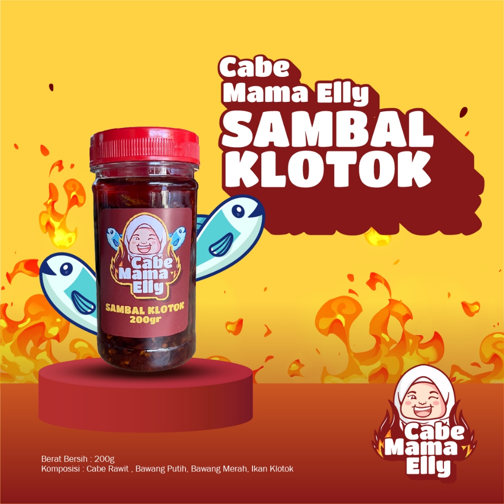 

CABE MAMA ELLY - SAMBAL KLOTOK 200G VIRAL