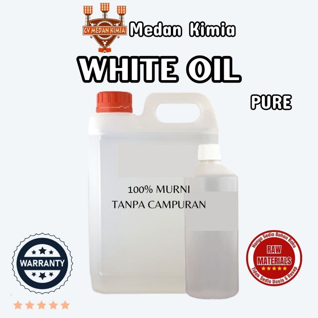 White Oil 500ml /Mineral Oil 500ml Bahan Formulasi Minyak Produk Perawatan Kulit