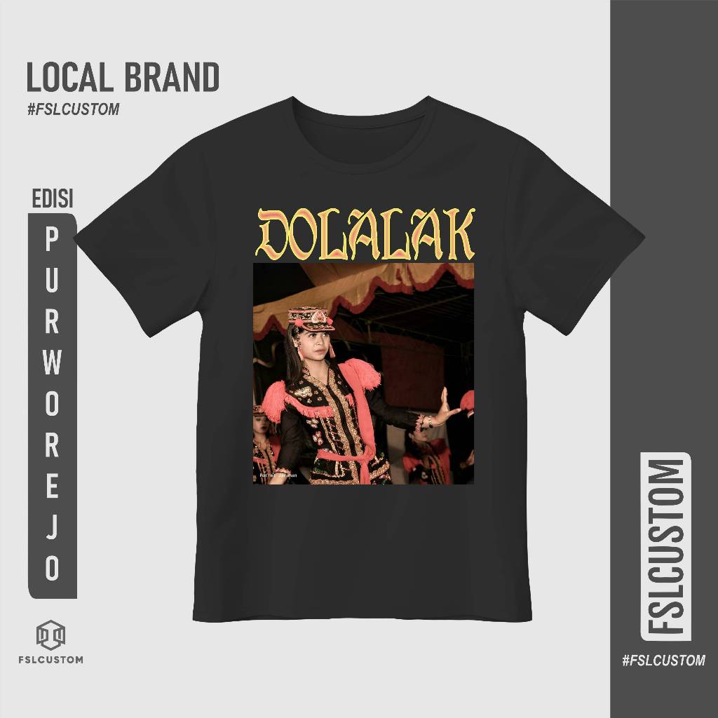Kaos Dolalak Tshirt Purworejo Kaos Purworejo Local Brand Cotton Combad 100%