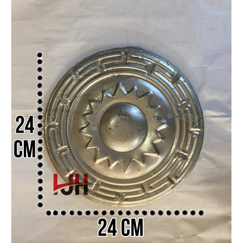 Ornamen ring matahari besar dua muka , aksesoris tempa pagar minimalis