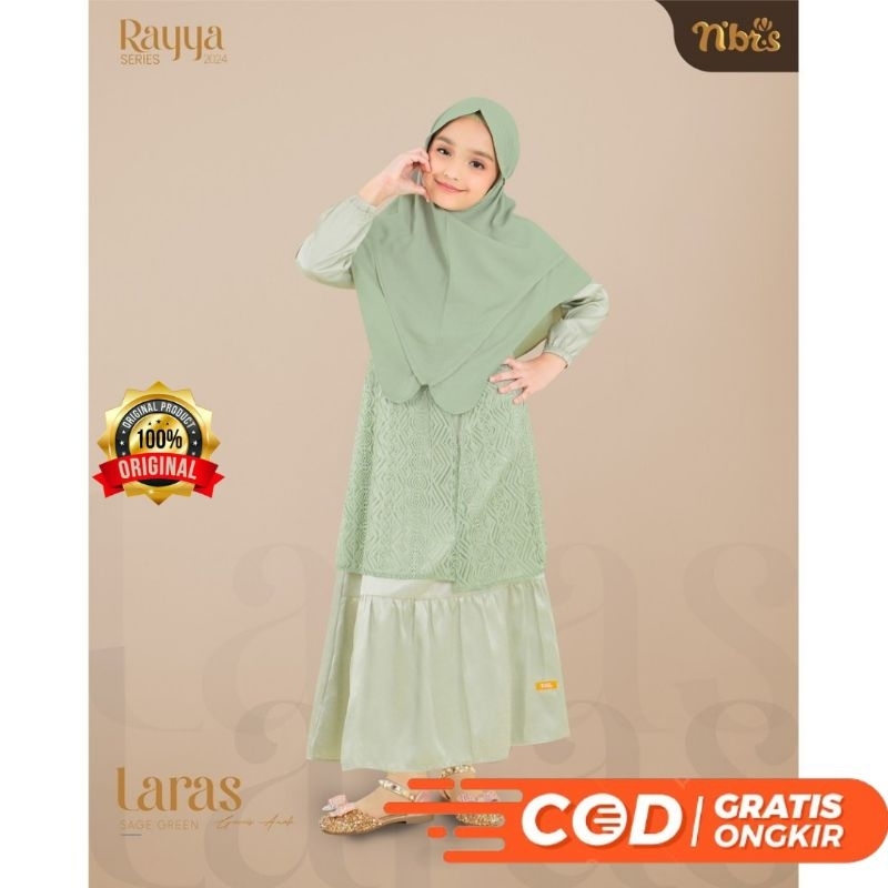 Sarimbit NIBRAS - Laras Gamis Anak Perempuan Original by Nibras Gamis Anak Terbaru 2024 Model Terbar