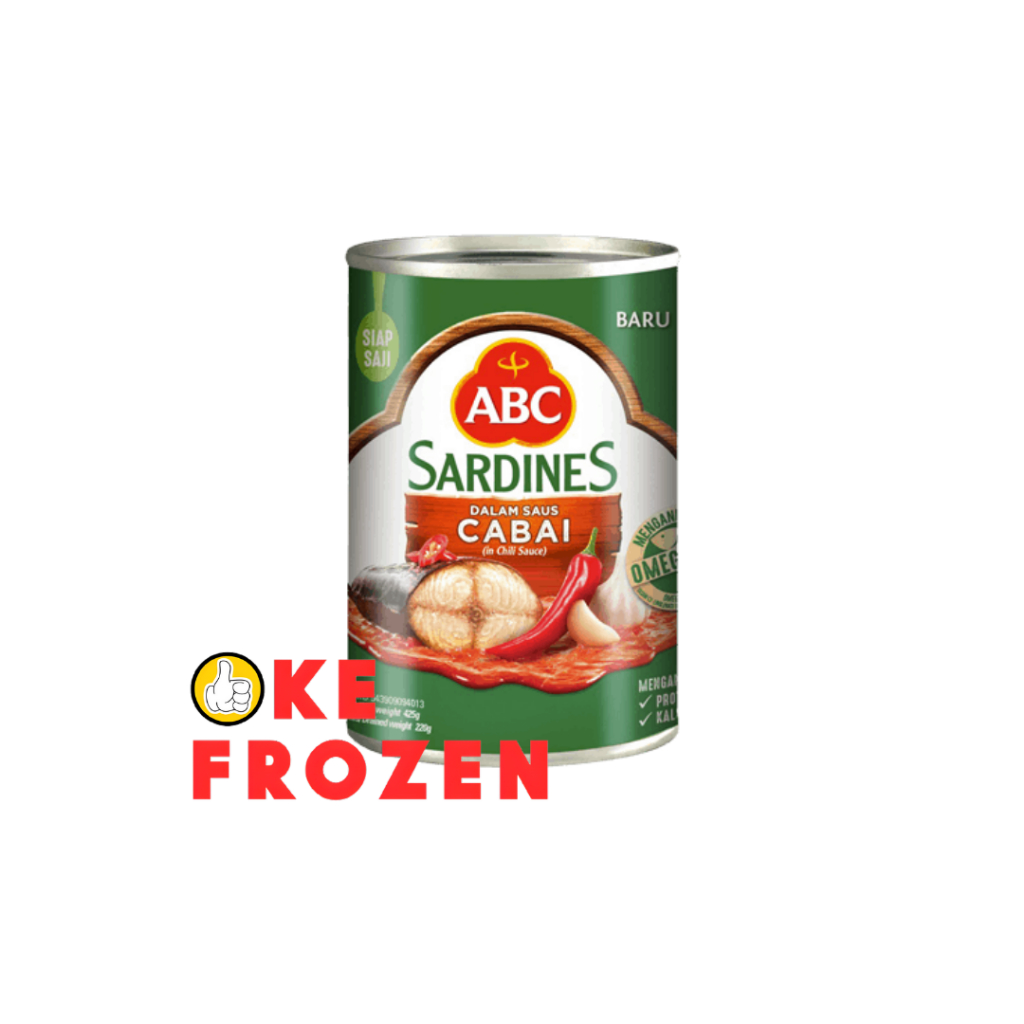 

ABC SARDEN SAUS CABAI 425GR IKAN SARDEN KALENG / MAKANAN KALENG