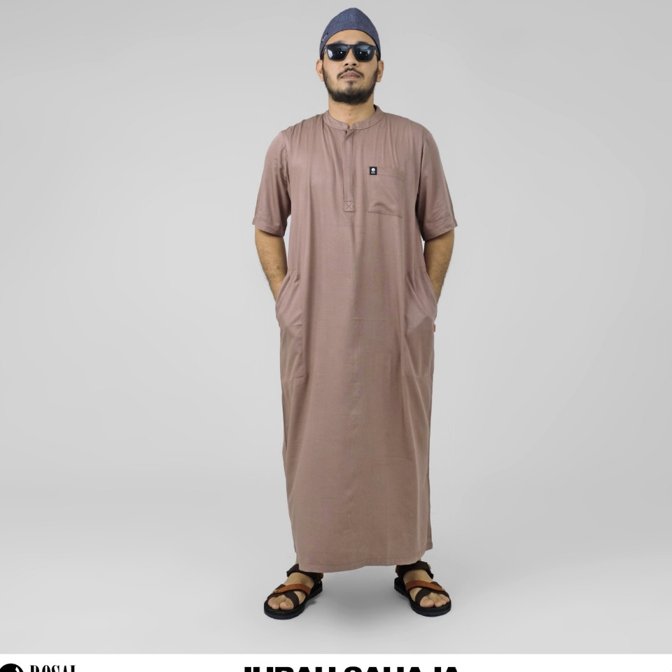jubah lengan pendek gamis lengan pendek gamis pria jubah sahaja rosal gamis pria adem
