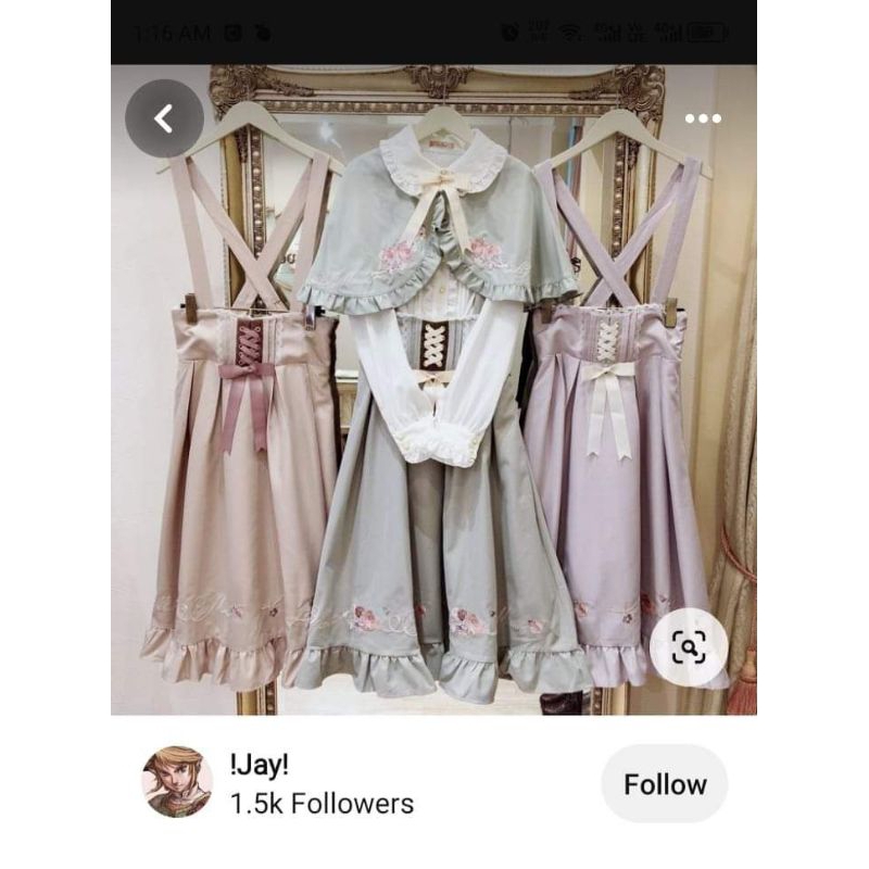 JSK LOLITA brand Amavel Soft Pink (JSK/OverAll Only)