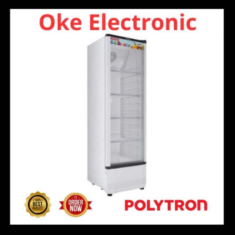 SHOWCASE MINUMAN PENDINGIN POLYTRON 4 RAK 230 LITER - SCN 230