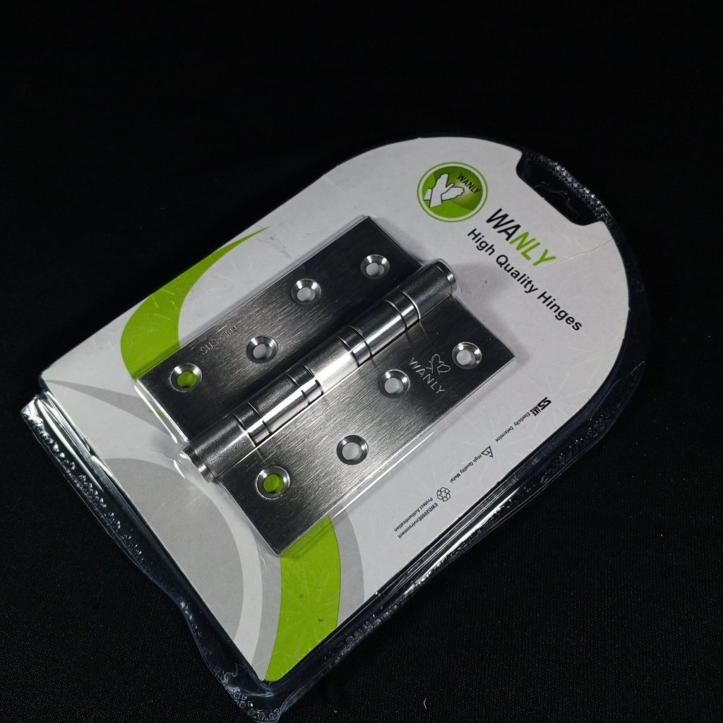 Wanly Engsel Pintu Premium SUS-304 Stainless Steel 4 Inci