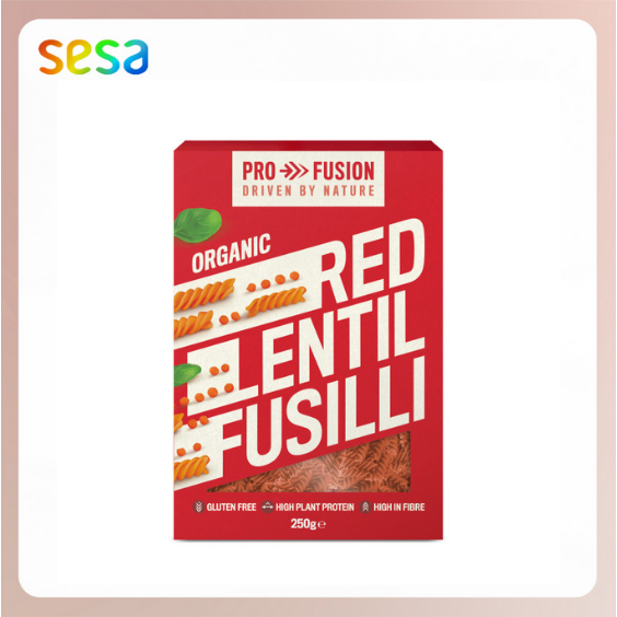 

PROFUSION Organic Red Lentil Fusilli 250gr - Pasta