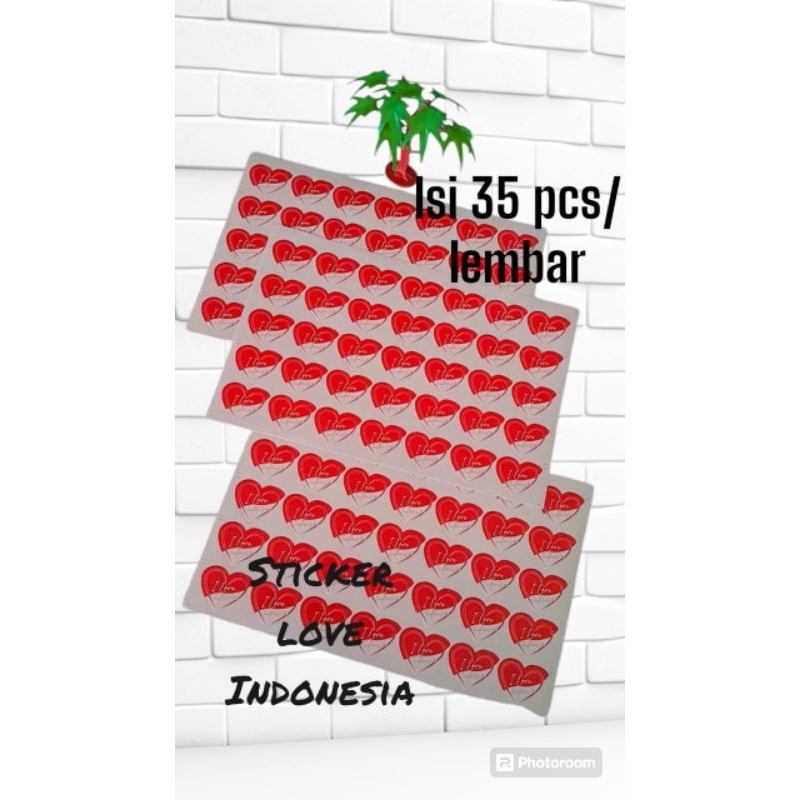 

stiker indonesia/stiker pipi/stiker agustusan/stiker bendera