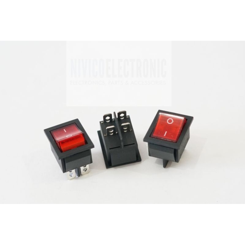 Switch Lampu 4 Pin Besar 3x2.5cm 15A/30A 250A