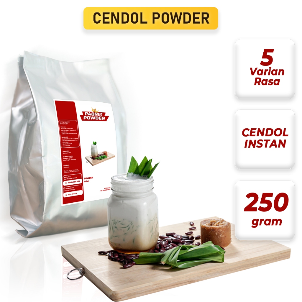 

Bubuk Cendol/Dawet Khas Pasar Gede Solo - Aneka Rasa dan Warna Kemasan 250 gram