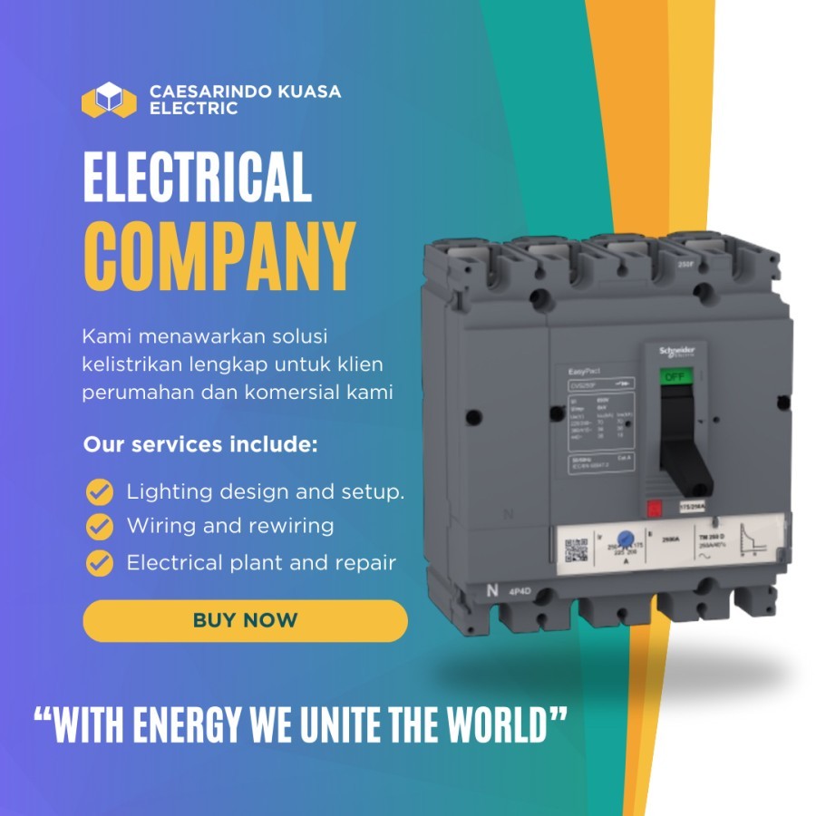 MCCB 50A 4P SCHNEIDER CVS100F EASYPACT 36KA 50AMPER 4PAS 50AMPERE 4PHASE 4POLE CIRCUIT BREAKER LV510
