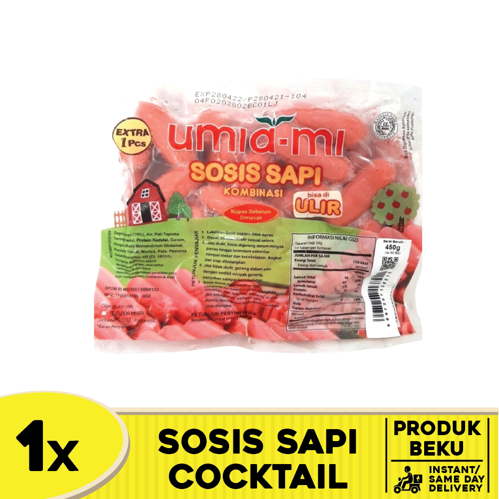 

BERNARDI Umiami Sosis Sapi Ulir 50pcs