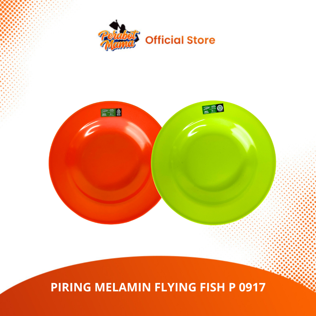 PIRING MAKAN MELAMIN FLYING FISH P 0917