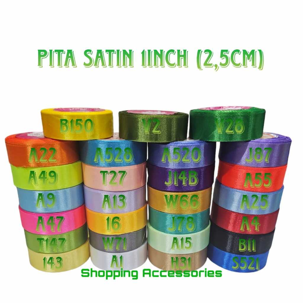 

Pita Satin 1INCH 2,5cm per roll