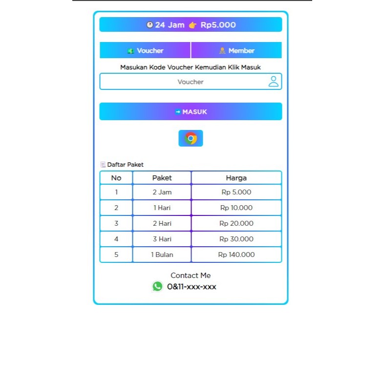 Login Page Mikrotik | Hotspot Login Page Keren- RdC