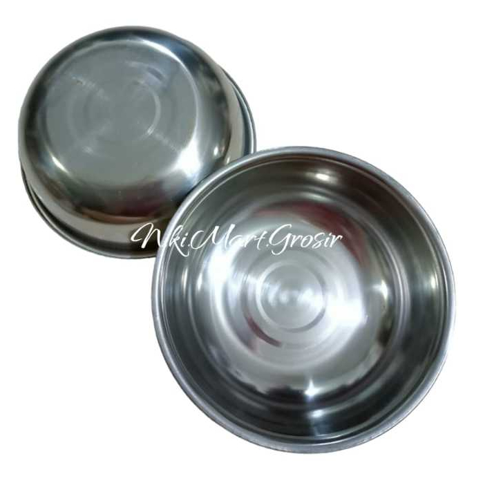 (20) Baskom Mangkok Stainless Serbaguna 20 cm / Baskom Stainless UK 20