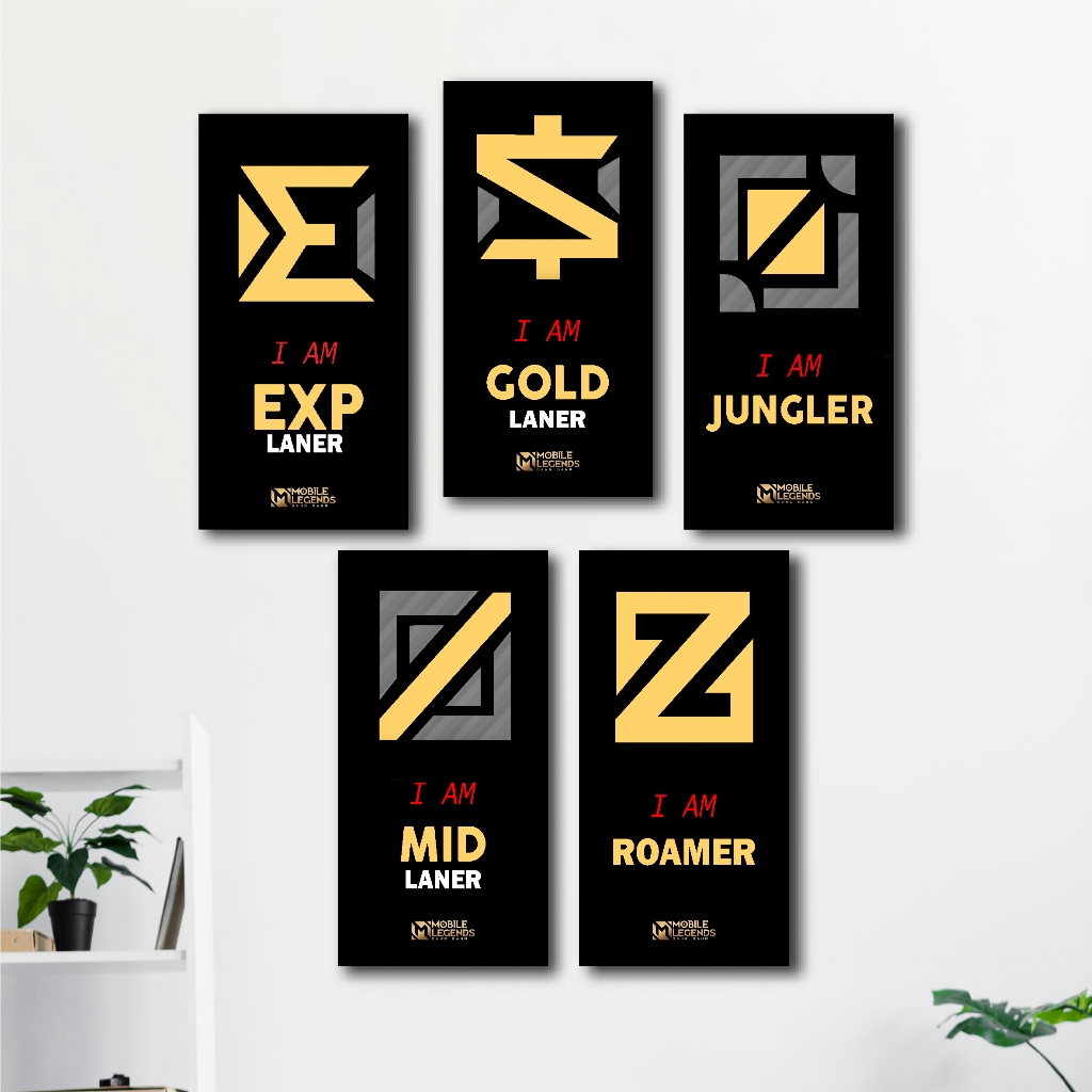 [Tamago Story] Hiasan Dinding / Dekorasi Ruang Tamu / Gift / Poster Kayu Mobile Legend